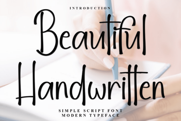 Beautiful Handwritten: A Charming Font for Makers