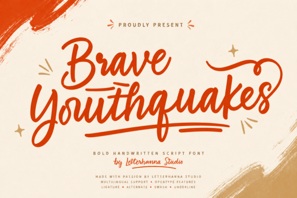 Brave Youthquakes: A Handwritten Font for Creative Makers