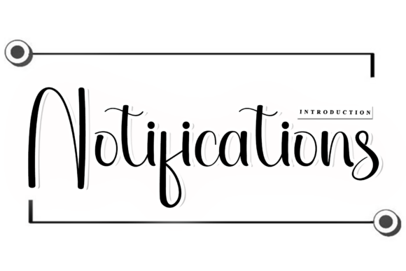Bring Charm to Your Handmade Creations with Notifications Font
