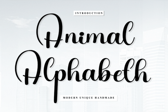 Discover Animal Alphabeth: A Charming Handwritten Font for Branding