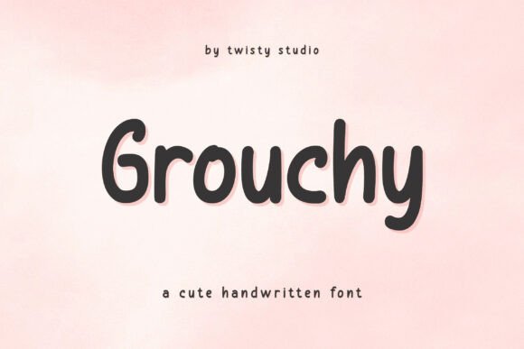 Discover Grouchy: A Playful Handwritten Font for Engaging Content