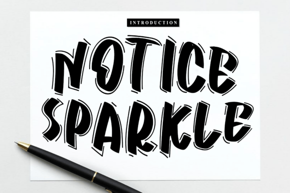 Discover Notice Sparkle: A Font for Elegant Editorial Design