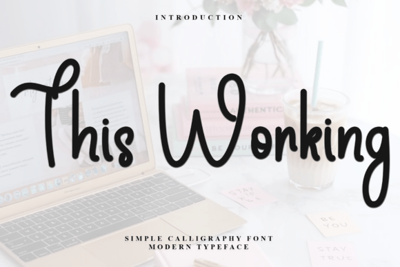Discover This Working: A Versatile Script Font for Crafters