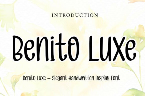 Elevate Your Brand with Benito Luxe: A Chic Script Font