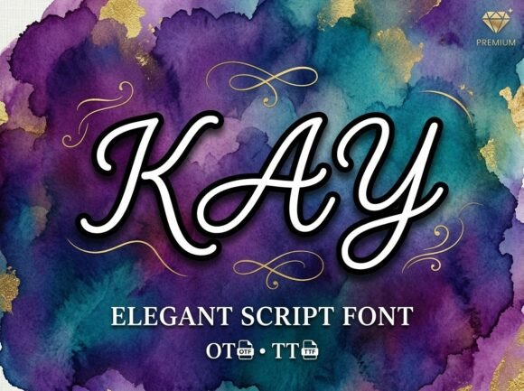 Elevate Your Web Design with Kay, the Premium Script Font