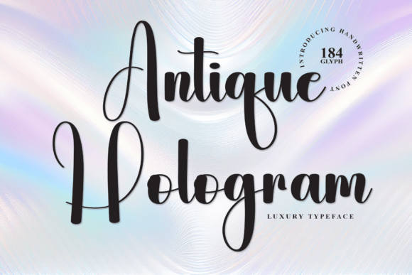 Enhance Your Brand with Antique Hologram Font