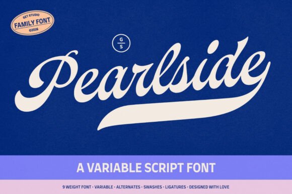 Enhance Your Brand with Pearlside: A Versatile Script Font