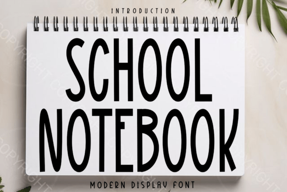 Enhance Your Brand with School Notebook: A Modern Handwritten Font