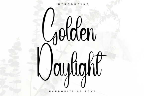 Golden Daylight: A Handwritten Font for Creative Web Design