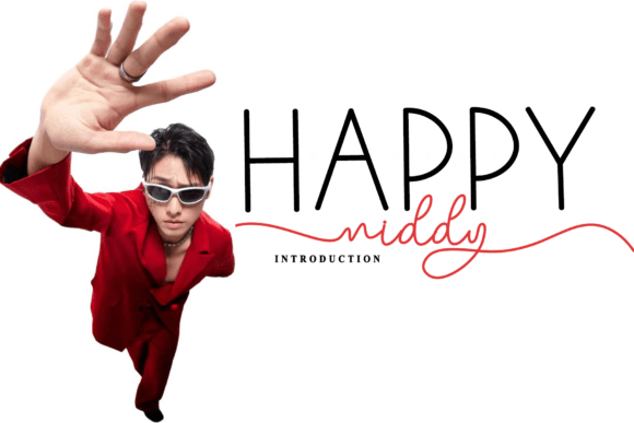 Happy Middy: A Sophisticated Script Font for Editorial Design