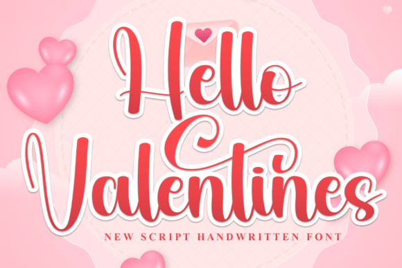 Hello Valentines: A Charming Script Font for Web Design