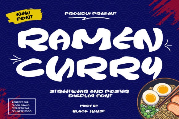 Ramen Curry: A Bold Font for Eye-Catching Brand Visuals