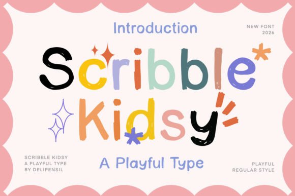 Scribble Kidsy: A Playful Font for Editorial Delight