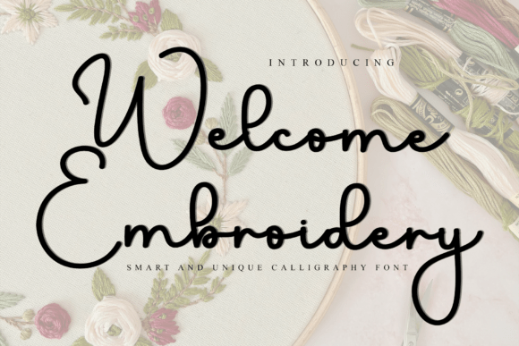 Welcome Embroidery: A Font for Polished Brand Identity