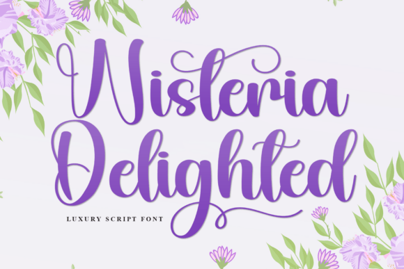 Wisteria Delighted: A Premium Script Font for Creative Web Design